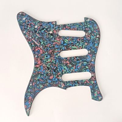 ；‘【；。 11 Screw Hole Guitar Pickguard For USA/Mexico Fender Strat Standard SSS St Scratch Plate NO Control Ph Holes Multi Color