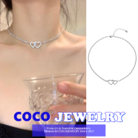 COCOJEWELRY ความรู้สึกการออกแบบความรักของเกาหลี Ins เทรนด์อารมณ์หวานเครื่องประดับแฟชั่นสร้อยคอเครื่องประดับ