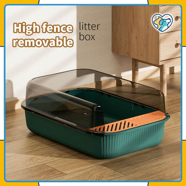 Pet Cat Litter Box Full SemiEnclosed Toilet Cat Splash Proof Toilet