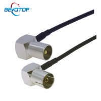 RF Aerial Coaxial Cable 90องศาชายหญิง Salite เสาอากาศ50 Ohm RG174 Pigtail RF Coax Jumper Cable Adapter