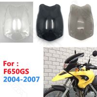 ✿ สำหรับ BMW F650GS F 650 GS F 650GS F650 GS 2004 - 2007 2005 2006กระจกหน้ากระจกบังลมหน้าการไหลเวียนของอากาศแผ่นเบนทางลมสีดำ