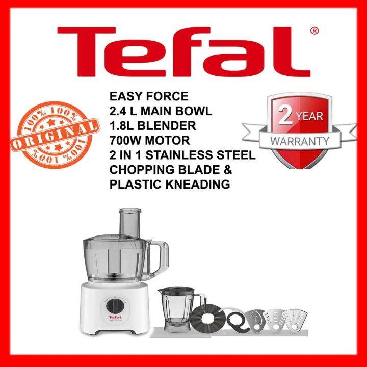 TEFAL FOOD PROCESSOR EASYFORCE, ( DO2461 ) 100 ORIGINAL BRAND NEW SET