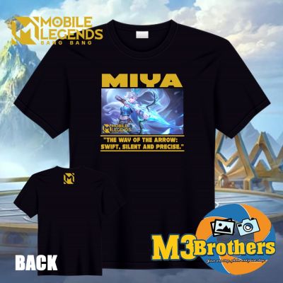 MIYA Mobile Legends Cotton Shirt / ML Shirt / MLBB Shirt / CVC Cotton Shirt /Mobile Gaming Shirts