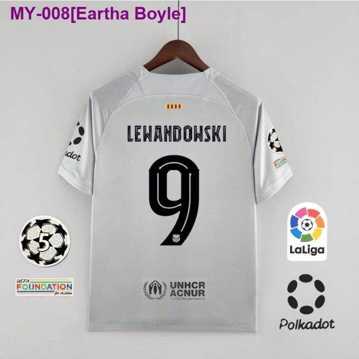 22x23 Barcelona 3rd away jersey kit 22/23 Fans issue jersey kits S4XL 9 LEWANDOWSKI can add