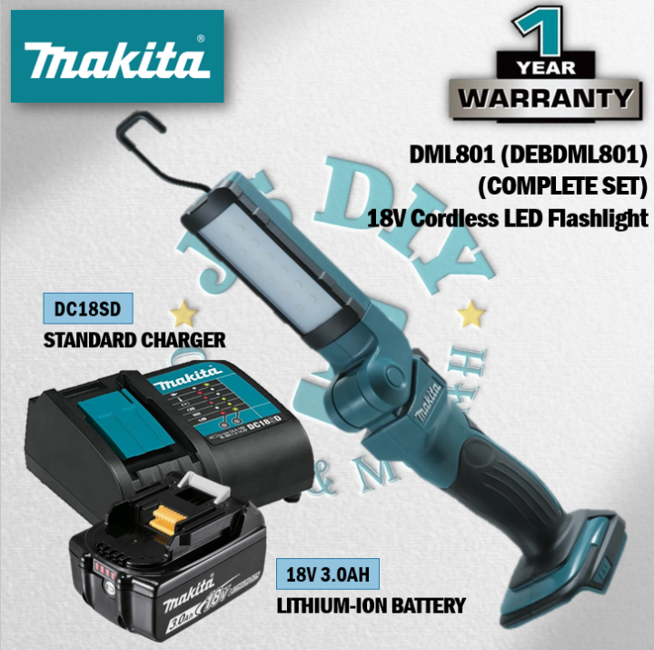 MAKITA DML801 (DEADML801) 18V Cordless LED Flashlight 【LED Flashlight ...