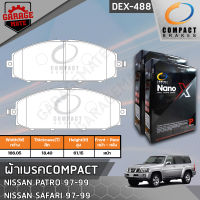 COMPACT ผ้าเบรคหน้า NISSAN PATROL/SAFARI 2.8 97-99 รหัส 488