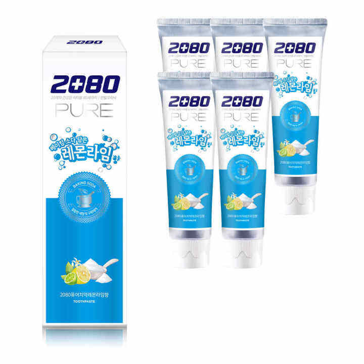 Aekyung 2080 Baking Soda Pure Lemon Lime Flavored Toothpaste 120g Lazada