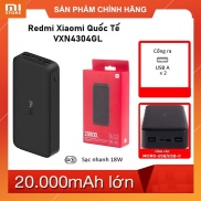 Pin sạc dự phòng Polymer 20.000mAh Xiaomi Type C 3 Pro,SẠC NHANH REDMI 18W