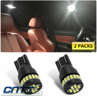 2x T10 LED Canbus W5W LED Bulb 3014 24 SMD Car Interior Light 194 168 Lights Bulb White Color