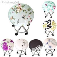 Removable Anti-dirty Seat Chair Cover Spandex Bar Stool Cover Elastic Seat Cover Floral Printed Home Slipcover Chair Protector