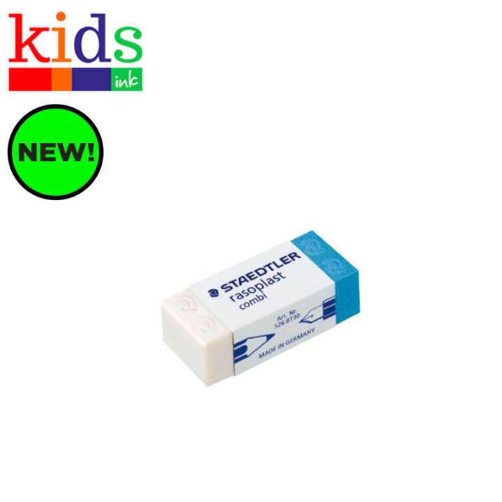 STAEDTLER ERASER 526 BT30 43X19X13MM RASOPLAST COMBINATION WHITE AND