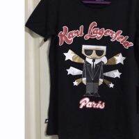 Karl Lagerfeld graphic cotton O-neck T-shirt for men