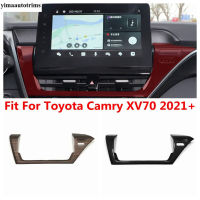 Dashboard Central Air AC เครื่องปรับอากาศ Vent Outlet กรอบสำหรับ Toyota Camry XV70 2021 - 2023 ABS อุปกรณ์เสริมภายใน