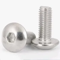 M5 M6 M8 304 Stainless Steel Large Umbrella Head Inner Hexagon Screw Large Flat Head Screw Mushroom Head Round Head Bolt