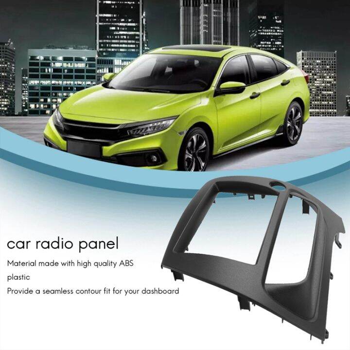 for-honda-civic-double-din-fascia-radio-dvd-stereo-cd-panel-dash-mounting-installation-trim-kit-face-frame-bezel-with-wire-harness