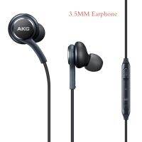 แบบมีสายที่แท้จริงสำหรับหูฟัง S7 AKG สำหรับหูฟัง Galaxy ระดับเสียง AKG ต้นฉบับมาพร้อมกับ S8ควบคุม3.5มม. เฮดโฟนแบบเสียบหูไมโครโฟนตัวรับสัญญาณแบบ USB ไร้สาย