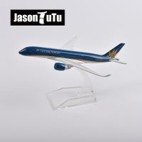 cod JASON TUTU 16Cm Vietnam Airlines Airbus A350 Airplane Model Plane Model Aircraft Diecast Metal 1/400 Scale Planes Dropshipping