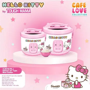 Tough Mama RTRC18-1G Hello Kitty Rice Cooker Straight Type 1.8L Non-stick Rice  Cooker with steamer