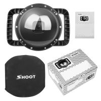 ✟ Useful Dual Handheld Dome Port Waterproof Diving Housing Case Cover With Trigger For DJI Action Camera Lens Accessories