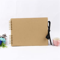 New Bow Ribbon Handmade Photo Album Coil Diy Photo Album Home Child Loose leaf Manual Self-adhesive Album 40 pages Scrapbook