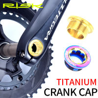 RISK Road MTB Bike Bicycle M20x8 Titanium Alloy Chainwheel Crank Arm Lid Cover BB Bottom Bracket Fixing Bolt Screw For Crankset