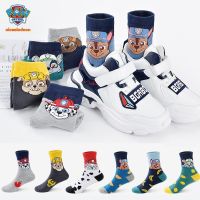 1-12T Boy Girl 5 Pair Socks PAW Patrol Kids School Socks Comfortable Fashionable Cartoon Print Cotton Soft Breathable Antibacterial Kids Safe Socks