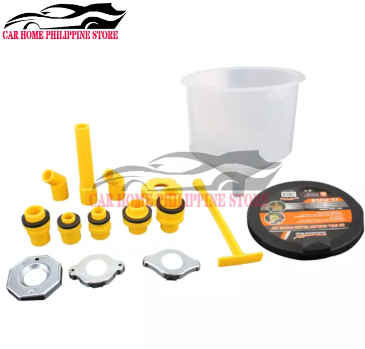 Car Vehicles Pour Oil Tool Plastic Filling Funnel Spout Spill Proof