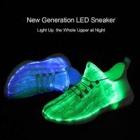 2021 New Led Fiber Optic bar Shoes for girls boys men women children USB Recharge glowing Sneakers Man light up shoes