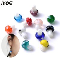 10pcs Mix Glass Mushroom Shape Beads Multicolor Cute Spacer Beads For Making Bracelet Necklace Earring DIY Craft Handmade Beads DIY accessories and ot