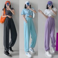 ♀∏ American high street shuffle dance lantern leggings for women jazz jazz dance high waist slim loose hip-hop sweatpants