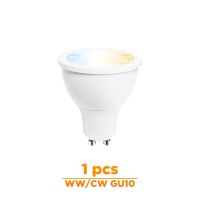 【100%-New】 upaxjl GLEDOPTO Zigbee W/cw หรี่ GU10 Bulu สปอตไลท์ไฟ LED 5W ZLL ควบคุมแอพนำสมัย AC100-240V เย็นสีขาวและไฟ Led แสงสีขาวอุ่น