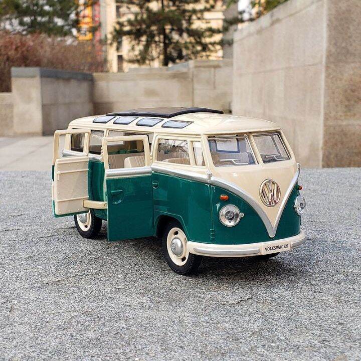 1-24-volkswagen-vw-t1-bus-alloy-cast-toy-car-model-sound-and-light-childrens-toy-collectibles-birthday-gift