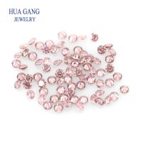 hotx【DT】 Rhodolite 0.8 3mm Round 5A Cut Loose CZ Stone Synthetic Jewelry Making