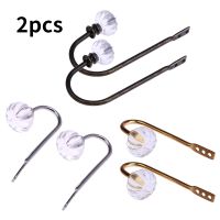 2pcs Metal Crystal Curtain Holdback Wall Tie Backs Hooks Buckle Handle Hook Holder Curtain Clip Room Accessories Home Decoration