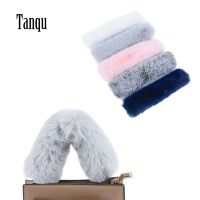 Tanqu 1 Pc Fur Fastener Cable Cover Leather Handles Obag Shoulder Handbag