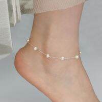 【CW】ↂ▼❏  ASHIQI 925 Sterling Anklet Chain Footwear Leg Female Foot Jewelry