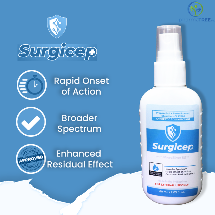 Surgicep+ 30ml /60 ml Antiseptic/Disinfectant (Skin Cleansing Solution