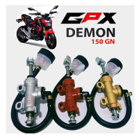 โปรโมชั่น ปั๊มกระทุ้งเบรคหลัง GPX CR5 / GR200R /Demon125 /Demon150gn /Demon150gr /Demon x ปั๊มเบรคหลัง ปั๊มดีสเบรคหลัง ปั๊มกระทุ้ง +กระปุกน้ำมันเบรค