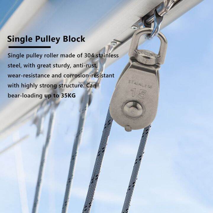 4pcs-single-pulley-block-m15-stainless-steel-small-pulley-roller-for-rope-cord-in-outdoor-360-swivel-silver-pulley