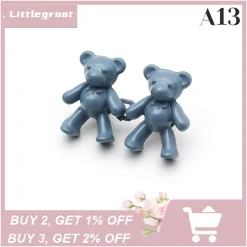 2Pcs Bear Shaped Adjustable Jean Button Waist Buckle Snap Pants