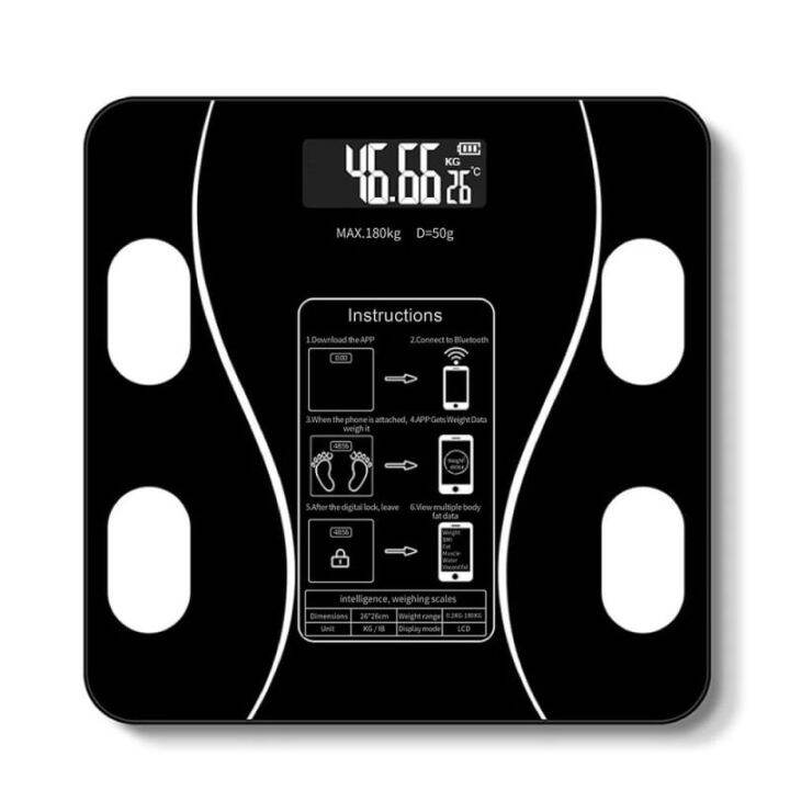 bluetooth-weighing-scale-ที่ชั่งน้ำหนัก-เครื่่องชั่งน้ำหนัก-ที่ชั่งน้ำหนักkg-ดิจิตอล-เครื่องชั่งdigital-เครื่องชั่ง-นน-และ-วัดมวลไขมันในร่างกายได้t1866