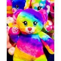 ตุ๊กตาหมีบิ้วอะแบร์ น้องหมี ? สีรุ้ง?จมูกมีกลิทเตอร์วิ้งๆ ⭐️Build-A-Bear⭐️สินค้ามือสองนำเข้าจากอเมริกา??