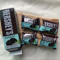 ?สินค้าขายดี? ข้อเสนอพิเศษ [ พร้อมส่ง ] HERSHEY’S MINT CREAM SANDWICH COOKIES  คุกกี้มิ้นนนนนนน ของเฮอชี่ ค่ะ ขนมเกาหลี