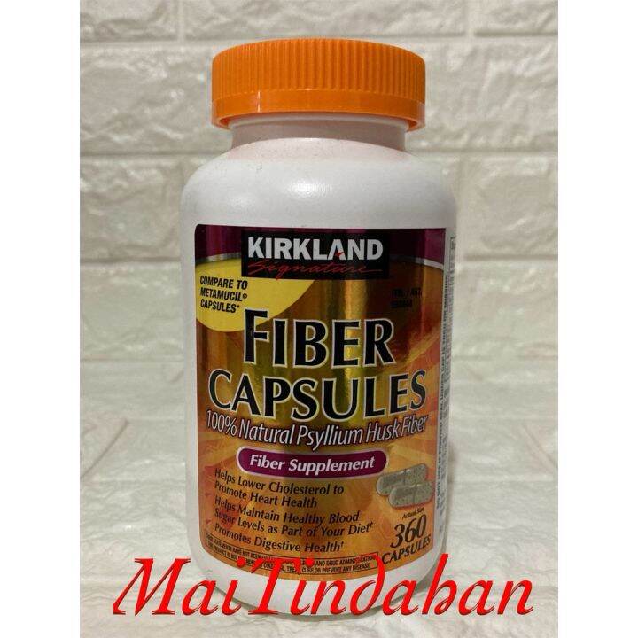 Kirkland Fiber Psyllium Husk Capsules Clium Clium 360 Capsules Lazada PH