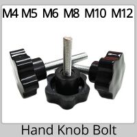 M4 M5 M6 M8 M10 M12 Hand Knob Bolt Plastic Star Shape Head 304 Stainless Steel Thread Clamping Thumb Handle Machine Screw