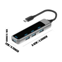 4 in 1 USB 3.0 Hub for Laptop Adapter PC PD Charge 4 Ports Dock Station TF Card Reader for Laptop PC Type-C Dock Splitter expedient