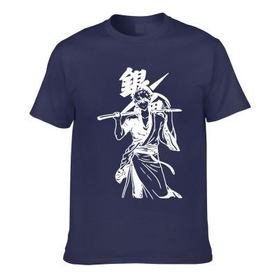 Gintama Anime Sakata Gintoki Kagura Mens Short Sleeve T-Shirt