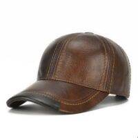 Xdanqinx หมวกเบสบอลให้ความอบอุ่นในฤดูหนาวสำหรับผู้ชาย Cowhide Topi Kulit Gorras Men39หมวกสแน็ปแบ็กสำหรับผู้ชายลายกระดูกหมวกหนังธรรมชาติ