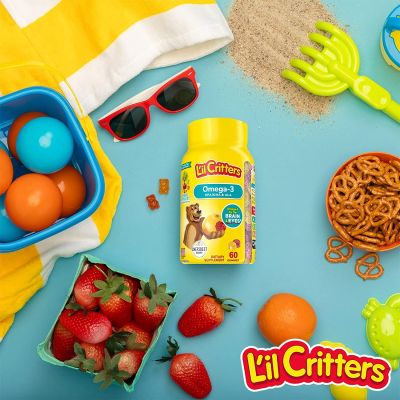 vitamin Lil Critters Gummy Omega-3 DHA วิตามิน โอเมก้า 3 จำนวน 60 กัมมี่