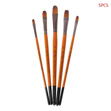 5pcs Fine Tip Art Painting Brush Set For Watercolor, Oil Painting